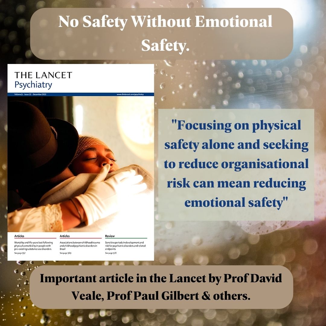 No safety without emotional safety article
